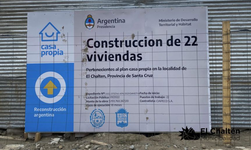 Piden que se investigue la construcción de 22 viviendas en El Chaltén