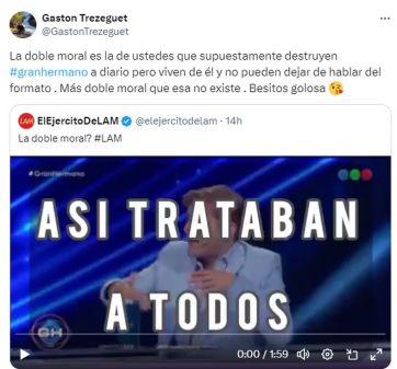 Yanina Latorre apuntó contra Gastón Trezeguet: “No sos Santiago del Moro”