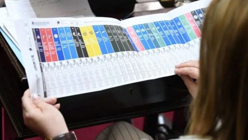 Con rechazo del peronismo, Diputados aprobó el sistema de boleta única de papel
