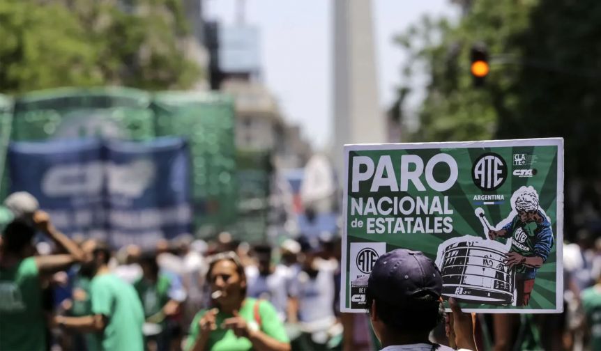 ATE arremete contra el Gobierno con un paro de 36 horas: cuándo será