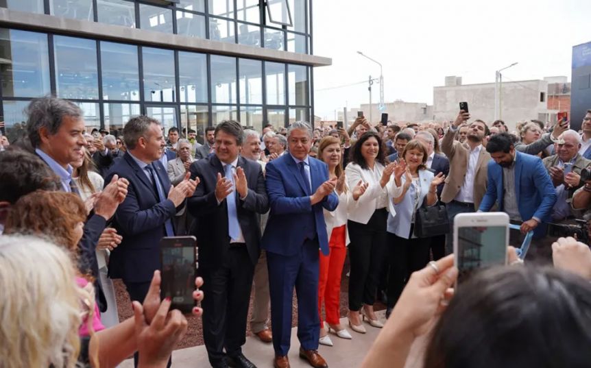 Emocionado hasta las lágrimas, Gaido inauguró con Figueroa el Polo Tecnológico