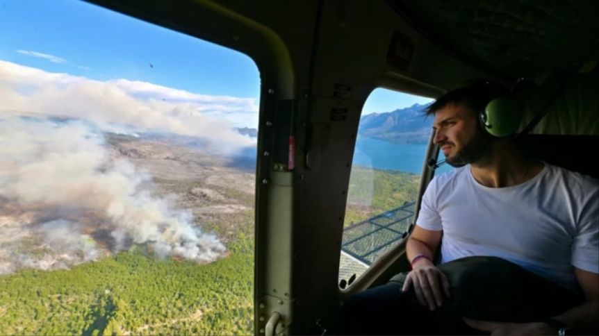 El gobernador apunta contra la Lof Paillako por un nuevo incendio