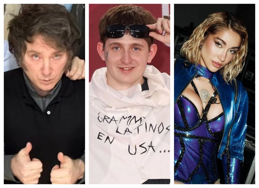 Dillom se metió entre la pelea de Javier Milei y María Becerra