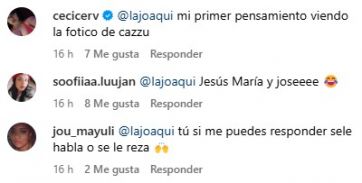 El comentario viral de La Joaqui ante el posteo hot de Cazzu