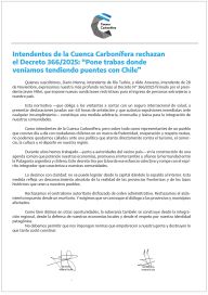 Intendentes, duros contra Nación: “rechazamos el centralismo autoritario”
