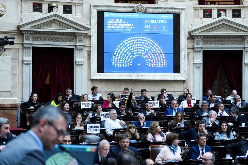 Diputados patagónicos divididos en la votación por el financiamiento universitario