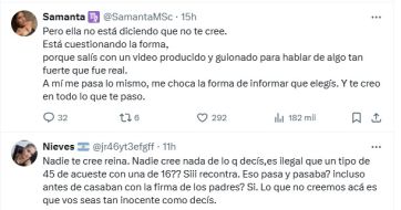 Yanina Latorre cruzó a Thelma Fardin por su video sobre la condena de Juan Darthés