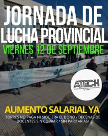 ATECH anunció medidas de fuerza en reclamo de aumento salarial
