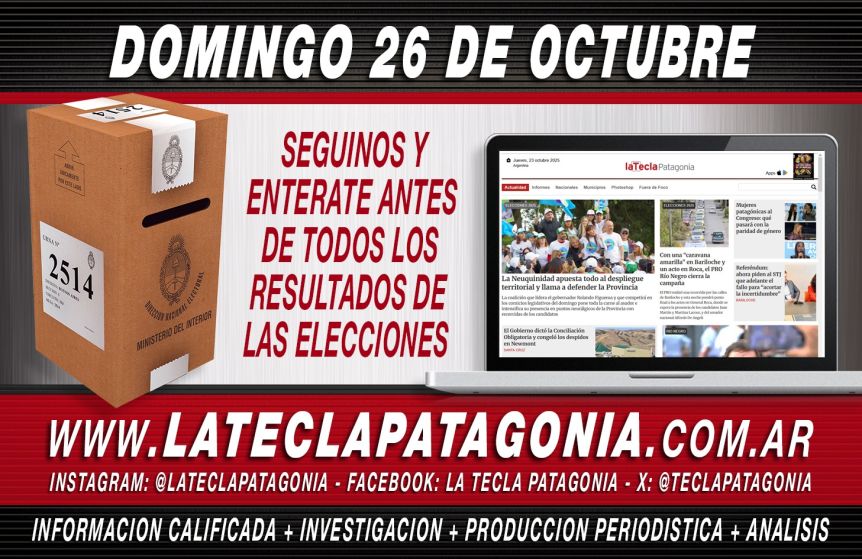 Este domingo, viví la cobertura de las legislativas por La Tecla Patagonia