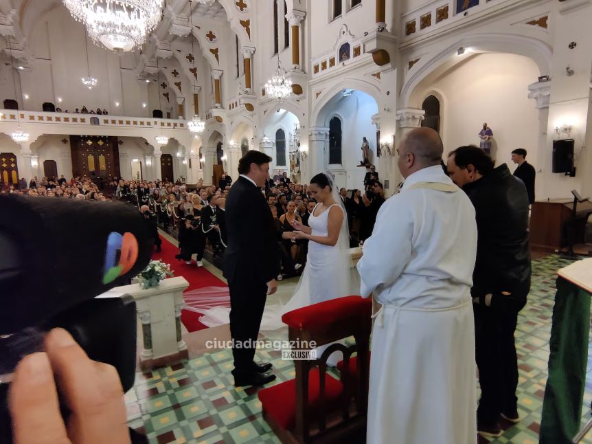 Matías Alé y Martina Vignolo se casaron en una emotiva ceremonia