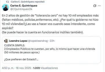 Fuerte enfrentamiento entre Leandro López y Carlos Quintriqueo por el empleo público
