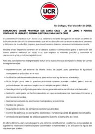La Unión Cívica Radical volvió a insistir con la necesidad de implementar la Boleta Única