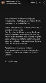 Gonzalo Valenzuela y Kika Silva pusieron fin a su matrimonio