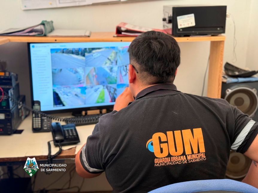 Sarmiento puso en marcha un sistema de videovigilancia en la ciudad
