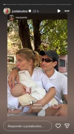 Justina Bustos presentó a su hija Luisita y compartió su primer mes de maternidad