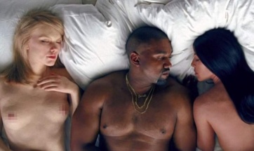 Kanye West en una orgía con Kim Kardashian y varias