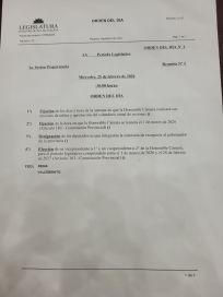 La Legislatura ratifica sus autoridades: Reina y Rucci, en la línea sucesoria de Rolo