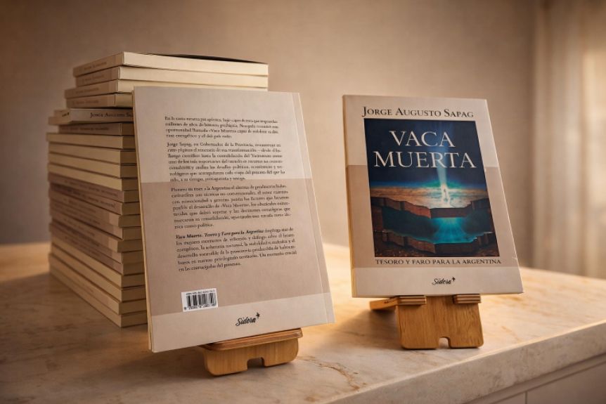 Sapag presentó su libro donde habla del rol de Neuquén en la transformación energética