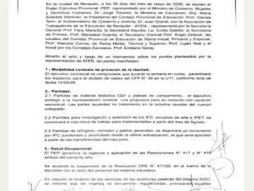 Provincia y ATEN llegaron a un acuerdo y se desactivó el conflicto docente