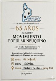 El debate por el futuro del MPN volvió a escena a 65 años de su fundación