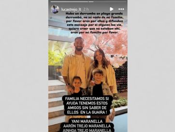El desgarrador pedido de Lucas Trejo: “No sé nada de mi familia”