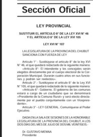 Torres promulgó la ley que habilita las reelecciones indefinidas de los intendentes