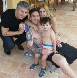 La galería de fotos familiares de Jorge Messi, el que marcó una forma de hacer fútbol