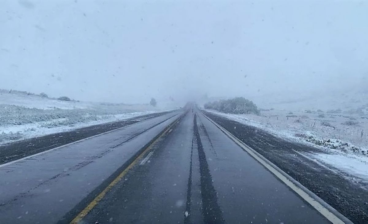 Temporal en la Patagonia: hay rutas cerradas y piden cadenas en la cordillera
