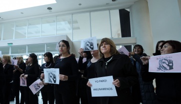 La Patagonia se sumó al reclamo contra la violencia de género