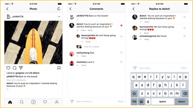 Los comentarios de Instagram se van a parecer a los de Facebook
