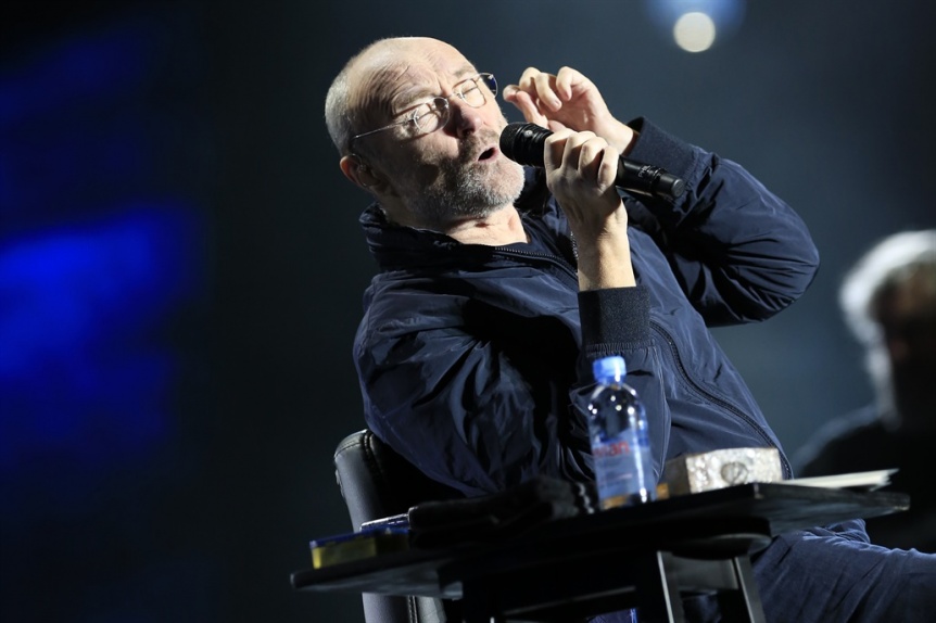 Phil Collins brindó un show en Buenos Aires y tuvo un espectador de lujo