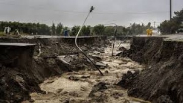 Así se recuerda en las redes el feroz temporal en Comodoro