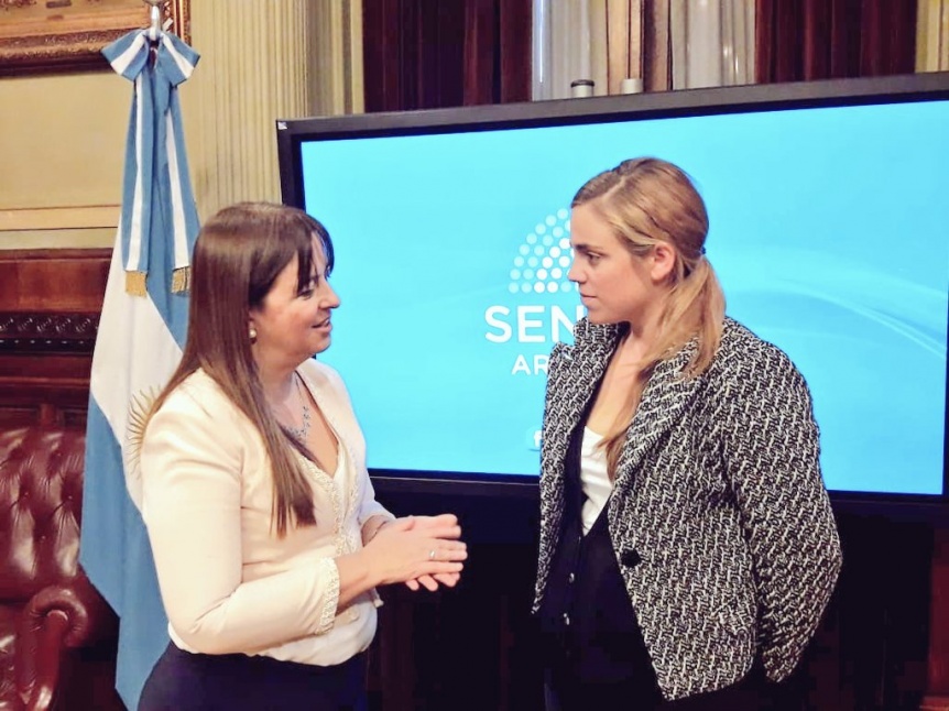 Cada vez más cerca: Soria y Odarda se mostraron juntas en el Congreso