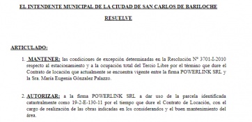 Municipalidad de Bariloche y Powerlink: una sociedad no tan anónima