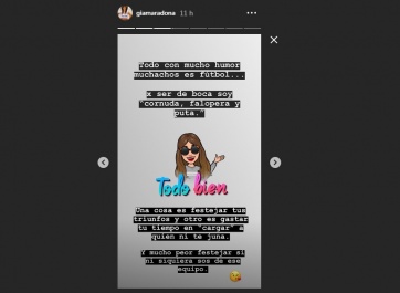 El descargo hot de Gianinna Maradona