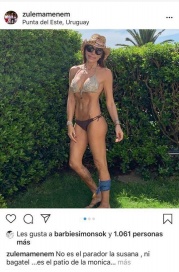 Zulemita Menem posó en bikini, se llenó de elogios y revolucionó las redes