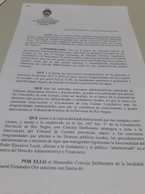 Intendente de Cambiemos denunciado por irregularidades en el manejo de fondos