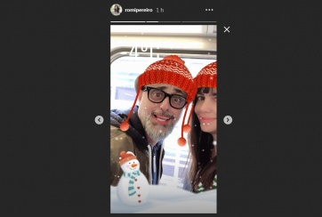 Divertidas postales de Jorge Rial y Romina Pereiro