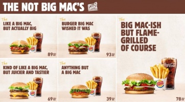Tras perder la licencia del Big Mac, Burguer King se burló de McDonal's