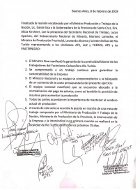 Nación se comprometió a asegurar la continuidad de YCRT
