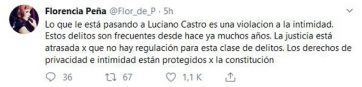 Flor Peña opinó sobre la filtración de fotos íntimas y le pidió a la Justicia que invierta recursos para evitarlo