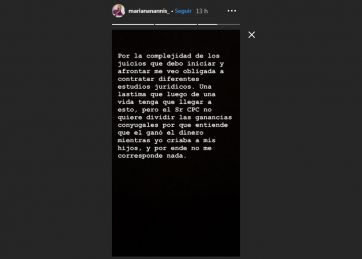Mariana Nannis convoca a las mujeres con las que Caniggia le haya sido infiel