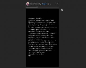 Mariana Nannis convoca a las mujeres con las que Caniggia le haya sido infiel