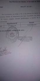 Compra dudosa en San Patricio del Chañar