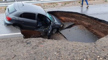 Cedió el asfalto de la ruta que visitó Dietrich la semana pasada