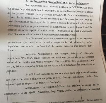 Revuelo por el regreso oficial de un exfuncionario denunciado al ministerio de Ambiente