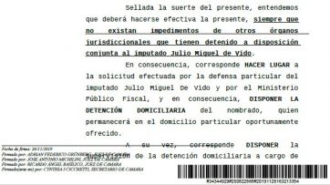 Otorgaron la prisión domiciliaria a Julio De Vido pero seguirá preso