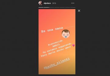 El Polaco anunció el nombre del bebé que tendrá con Barby Silenzi