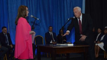 Alicia Kirchner tomó juramento a sus ministros