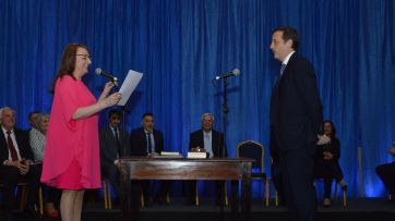 Alicia Kirchner tomó juramento a sus ministros